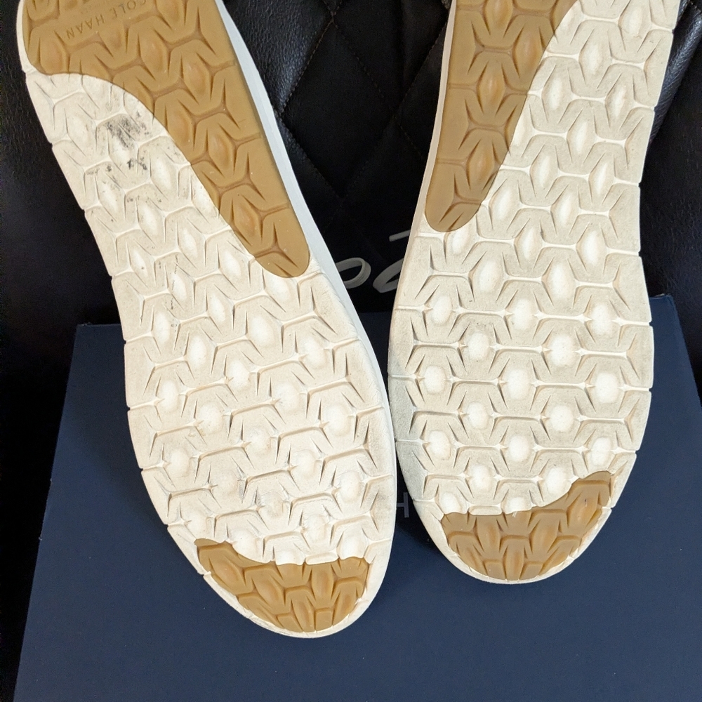 Cole Haan Men's White and Tan Sneakers - Picture 5 of 6